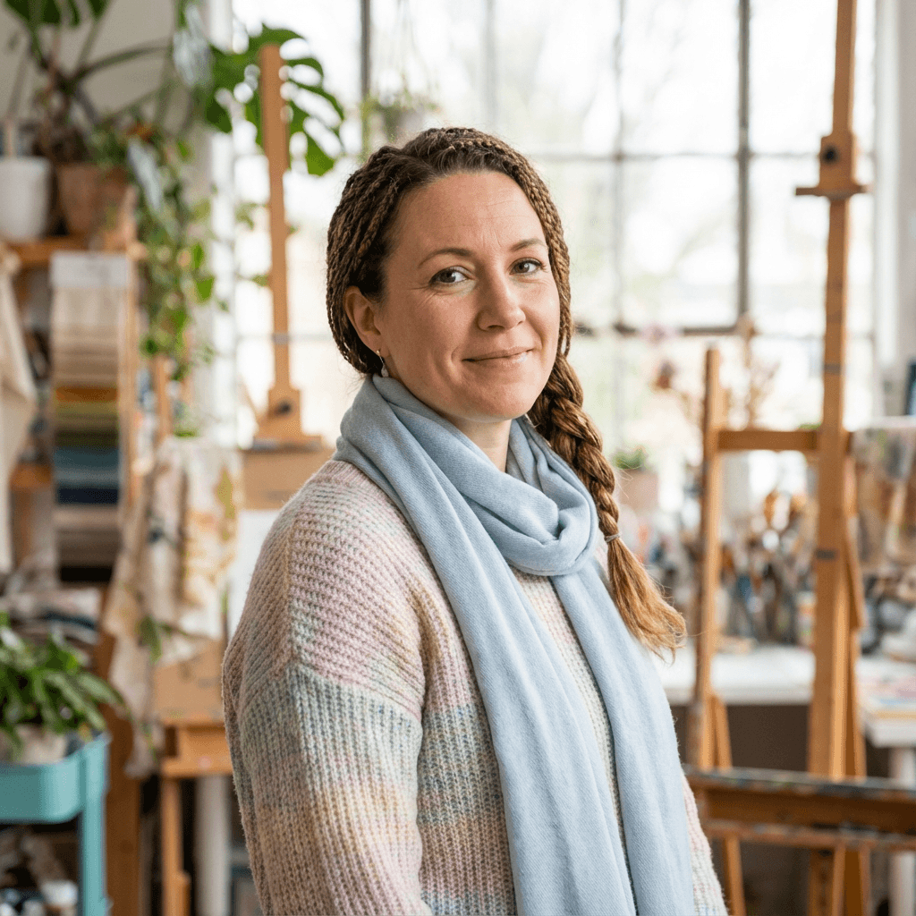 Woman in mid 40s smiling